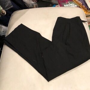 Talbots black side zip straight leg pants